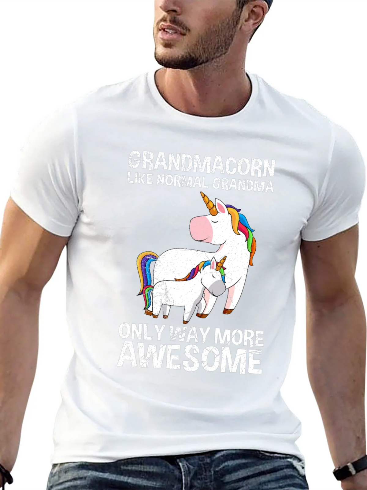 Grandmacorn Unicorn Graphic T-Shirt product image 4