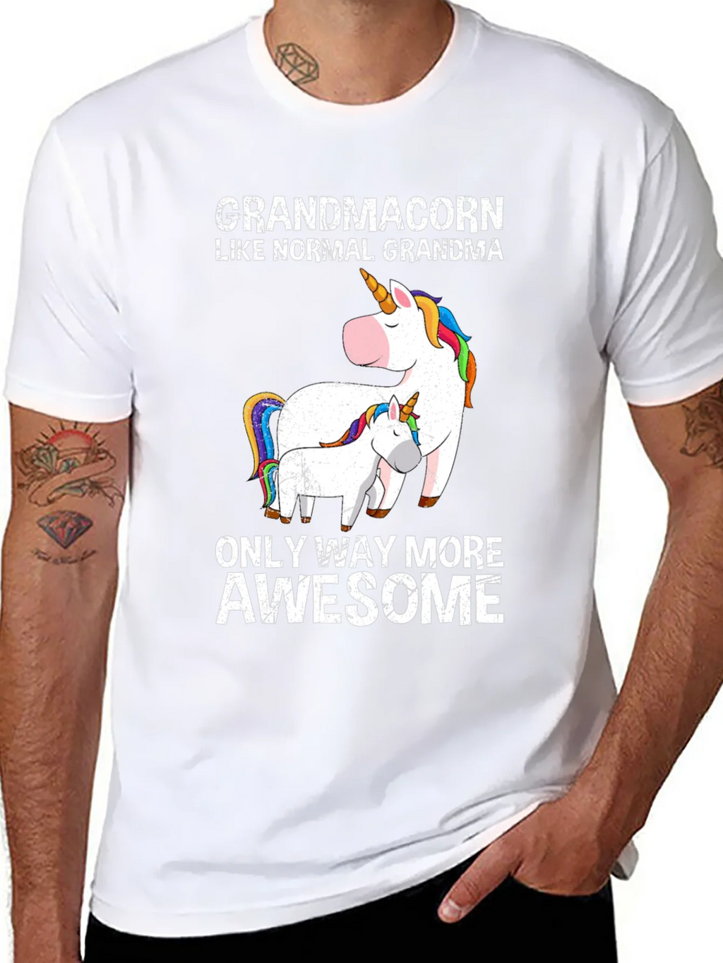 Grandmacorn Unicorn Graphic T-Shirt product image 10