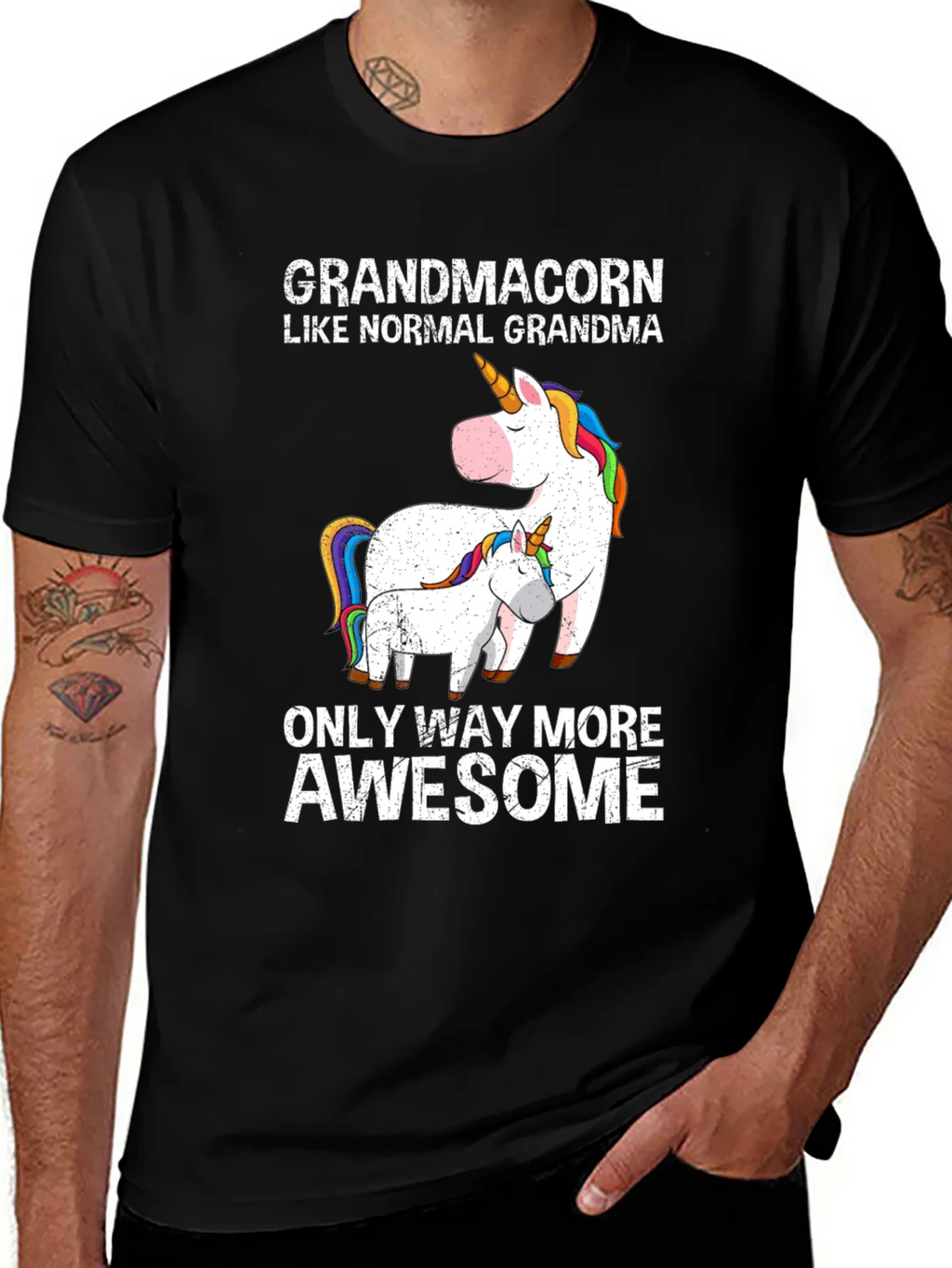 Grandmacorn Unicorn Graphic T-Shirt product image 1