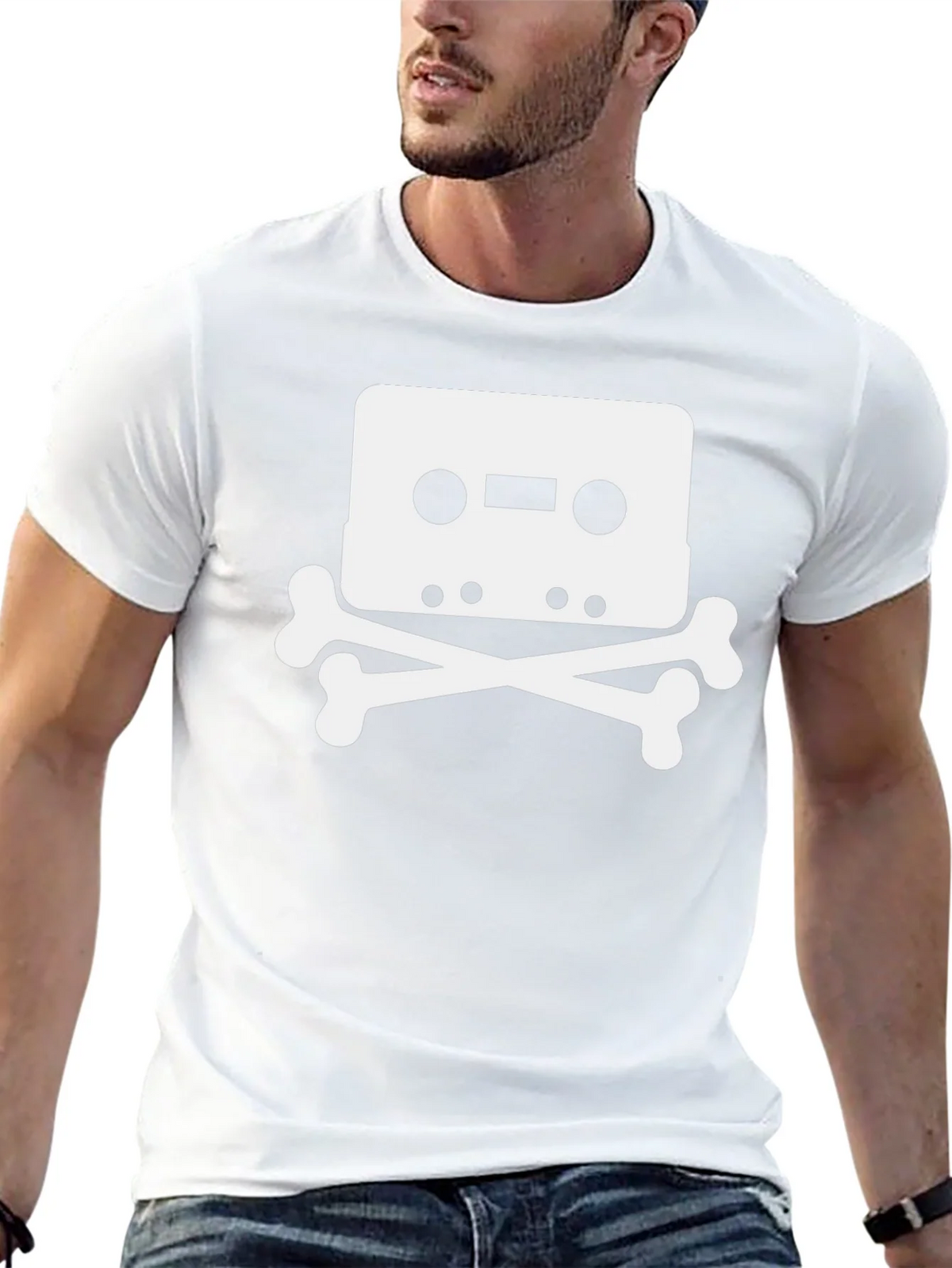 Cassette Skull T-Shirt - Retro Music Tee product image 4