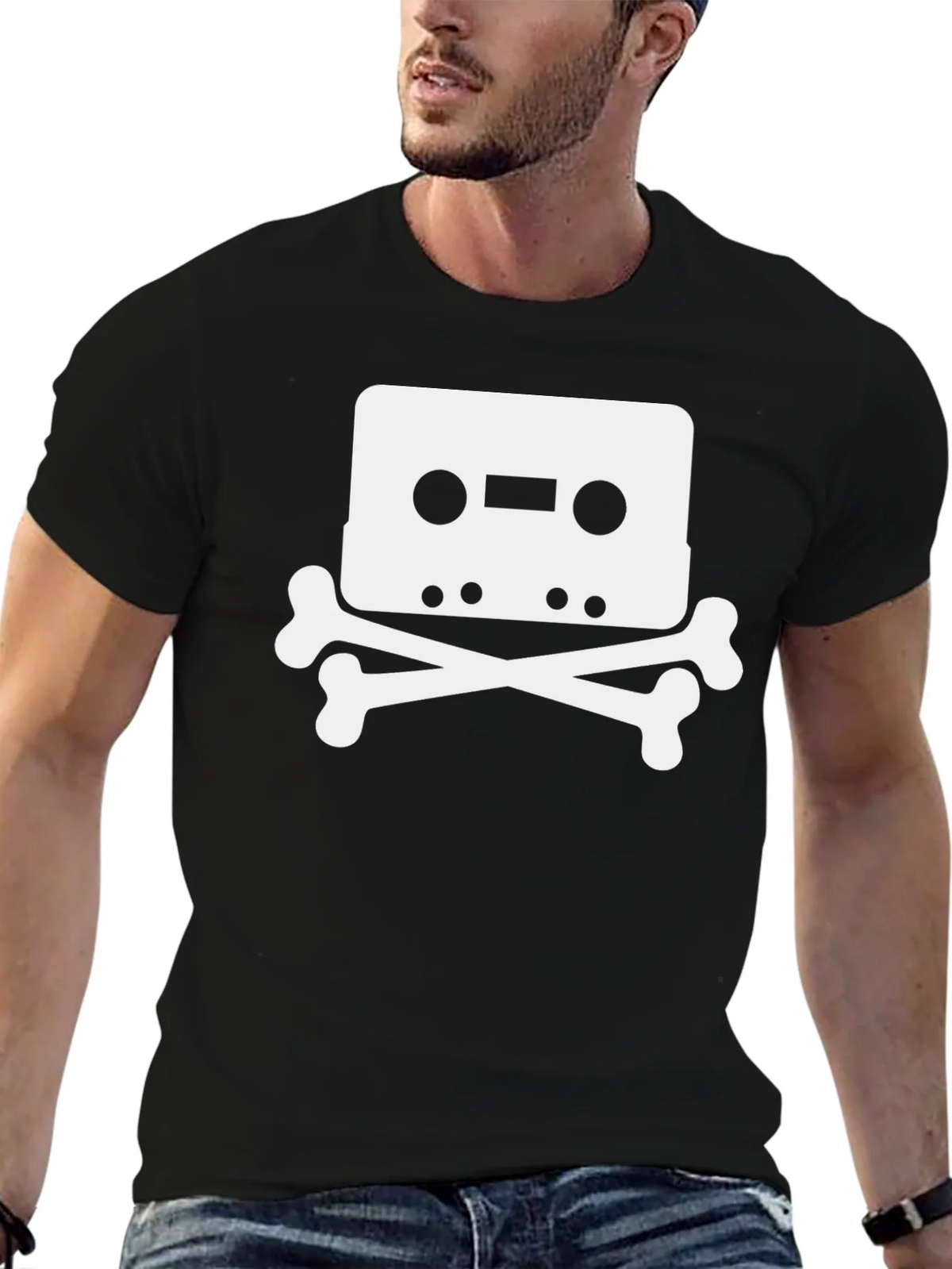 Cassette Skull T-Shirt - Retro Music Tee product image 9