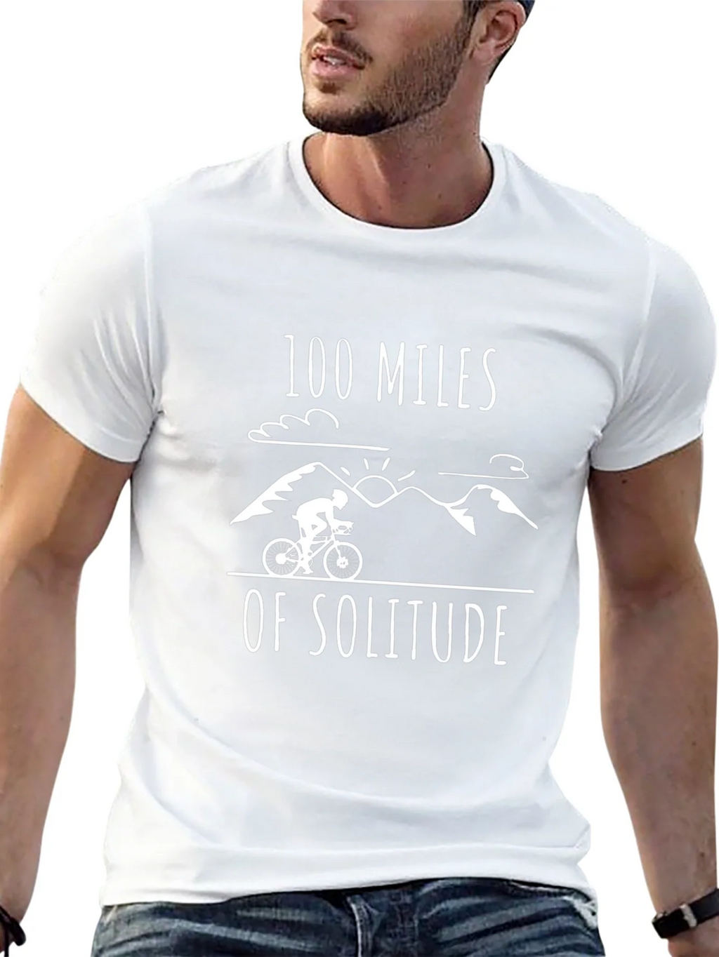 100 Miles of Solitude Graphic Tee - Black product image 4