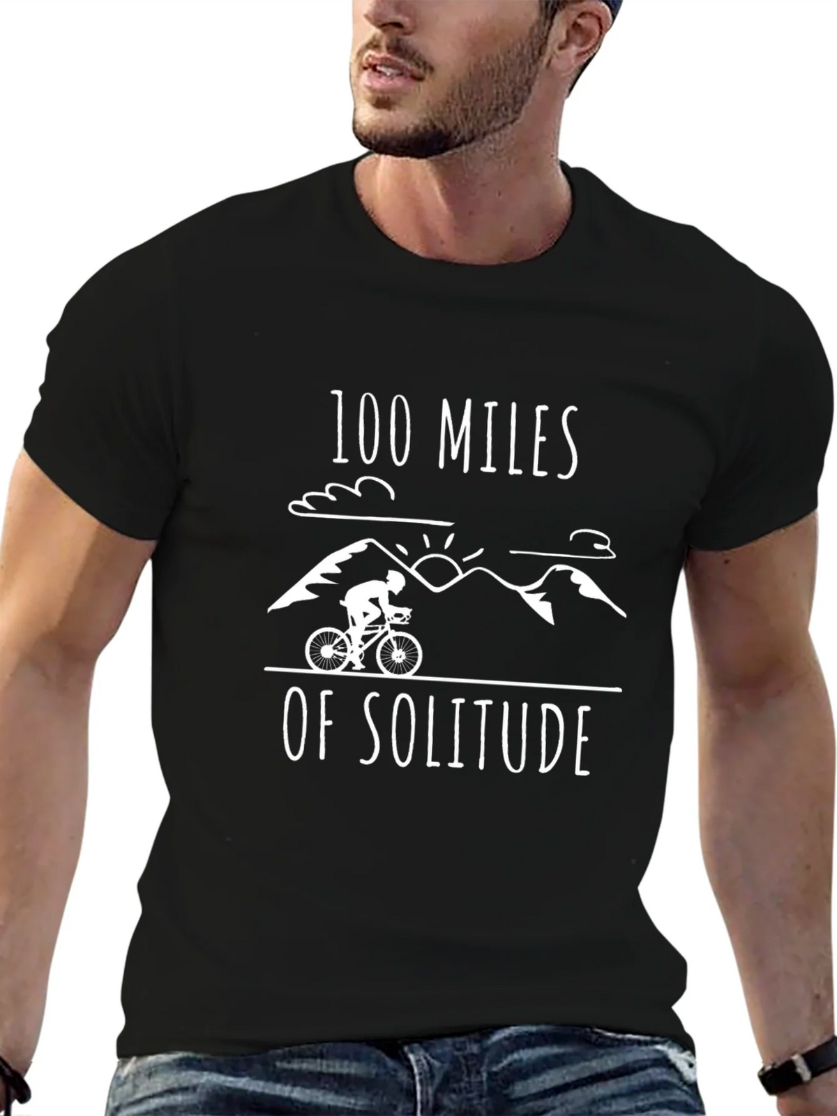 100 Miles of Solitude Graphic Tee - Black product image 9