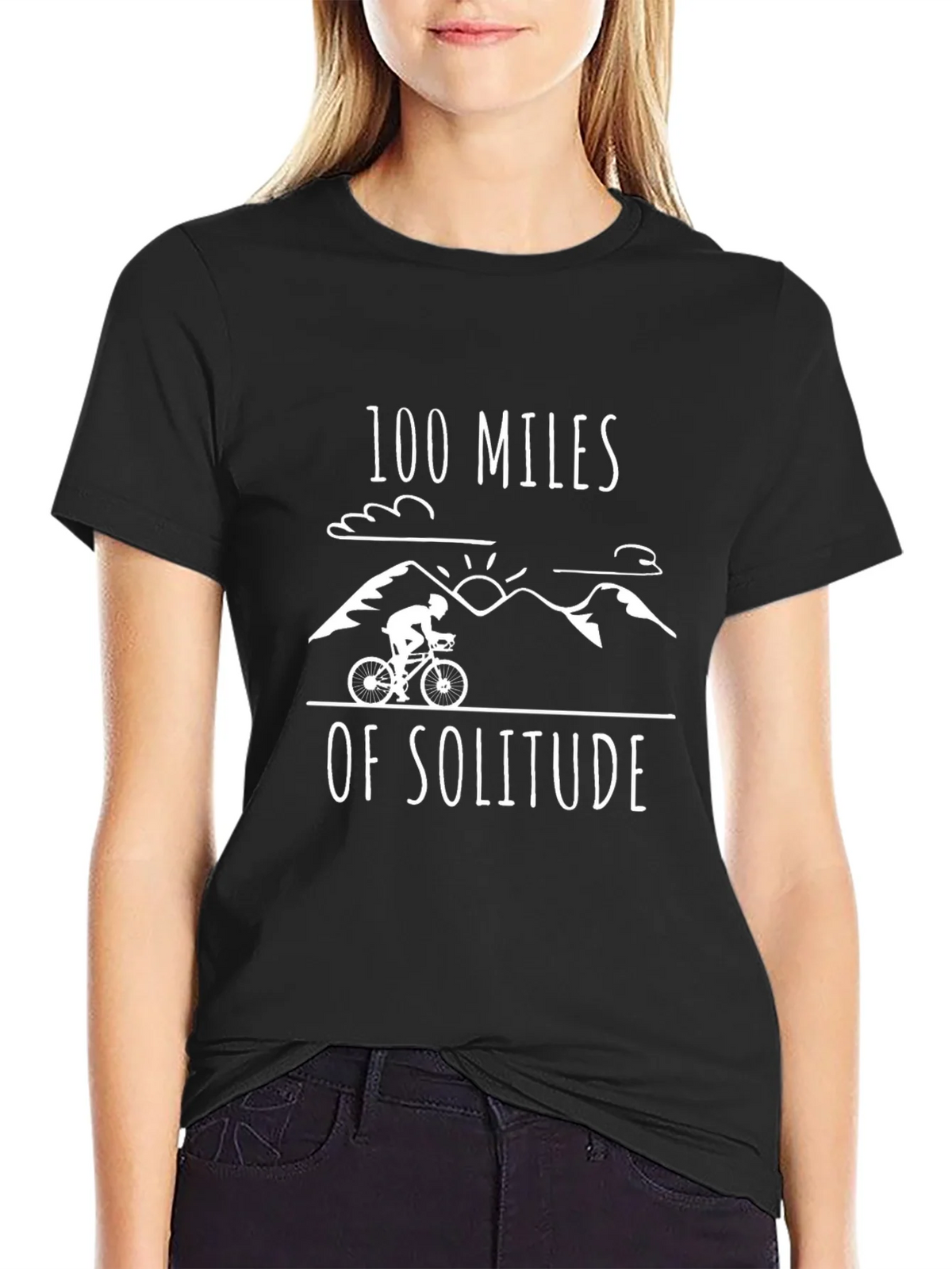 100 Miles of Solitude Graphic Tee - Black product image 5