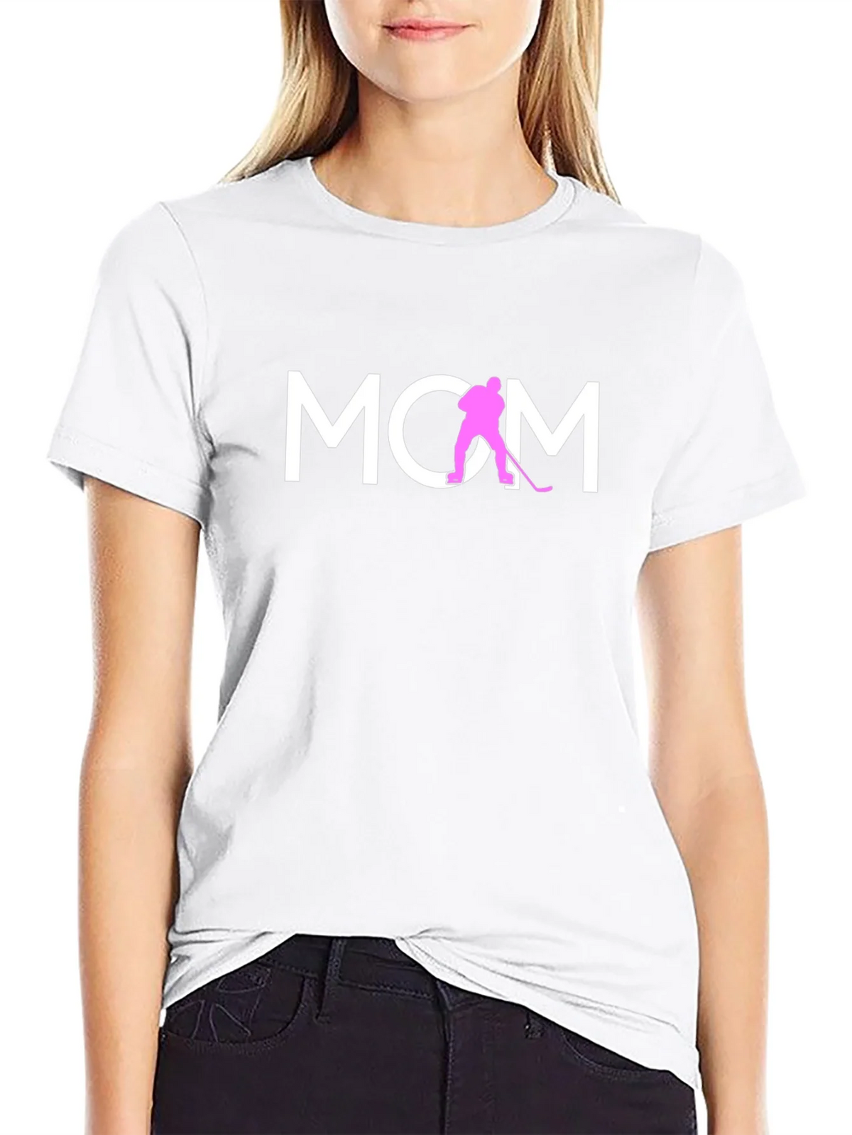 Hockey Mom Graphic Tee - Black product image 11