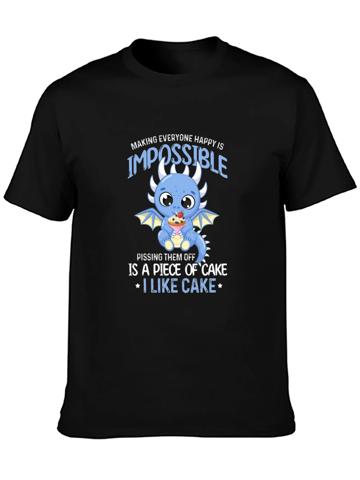 Cake Loving Dragon Graphic T-Shirt product image 6