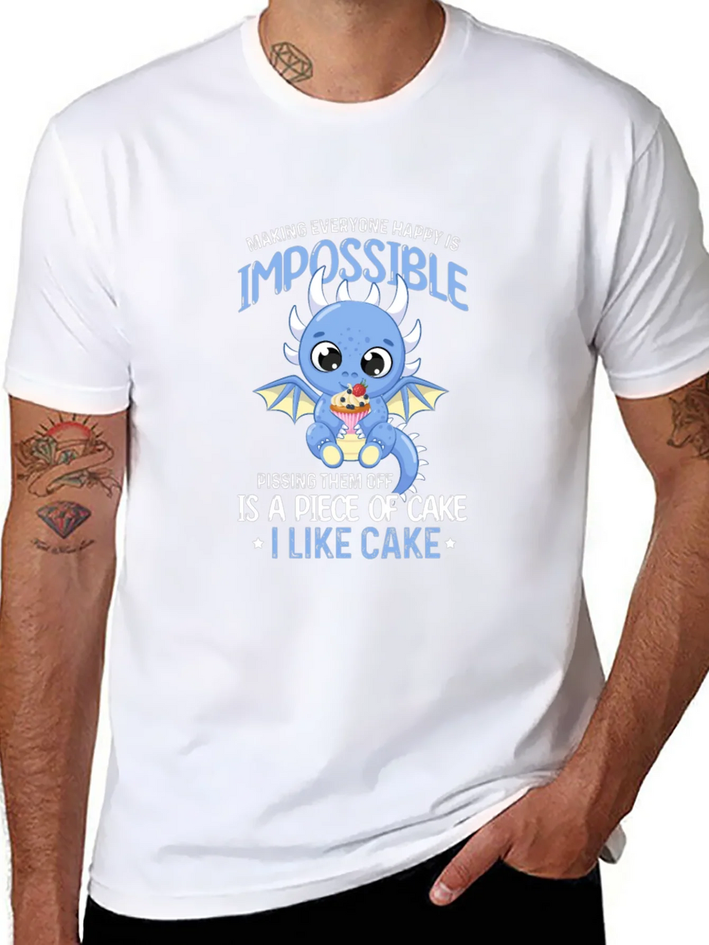 Cake Loving Dragon Graphic T-Shirt product image 10