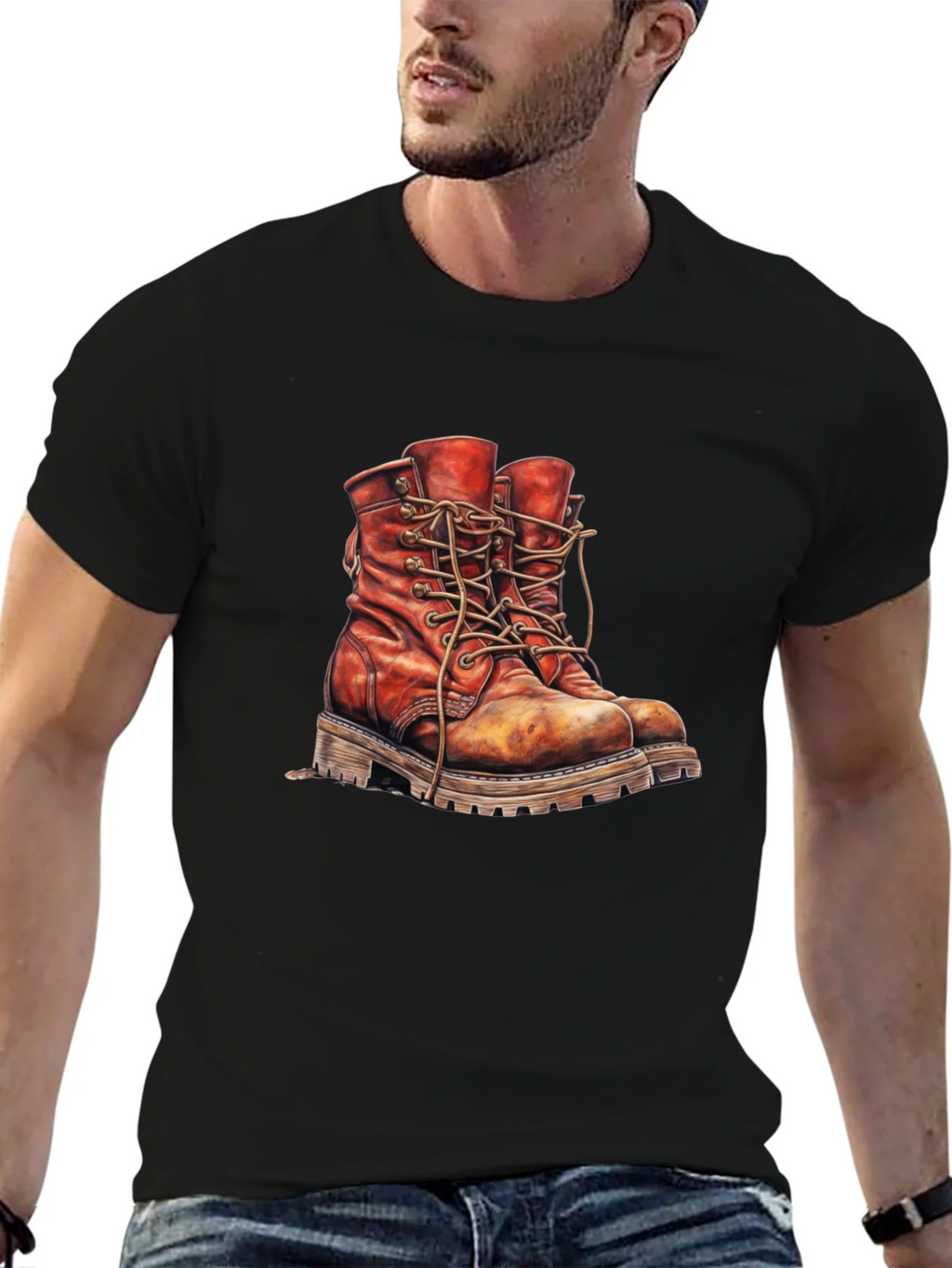 Vintage Work Boots Graphic T-Shirt product image 9