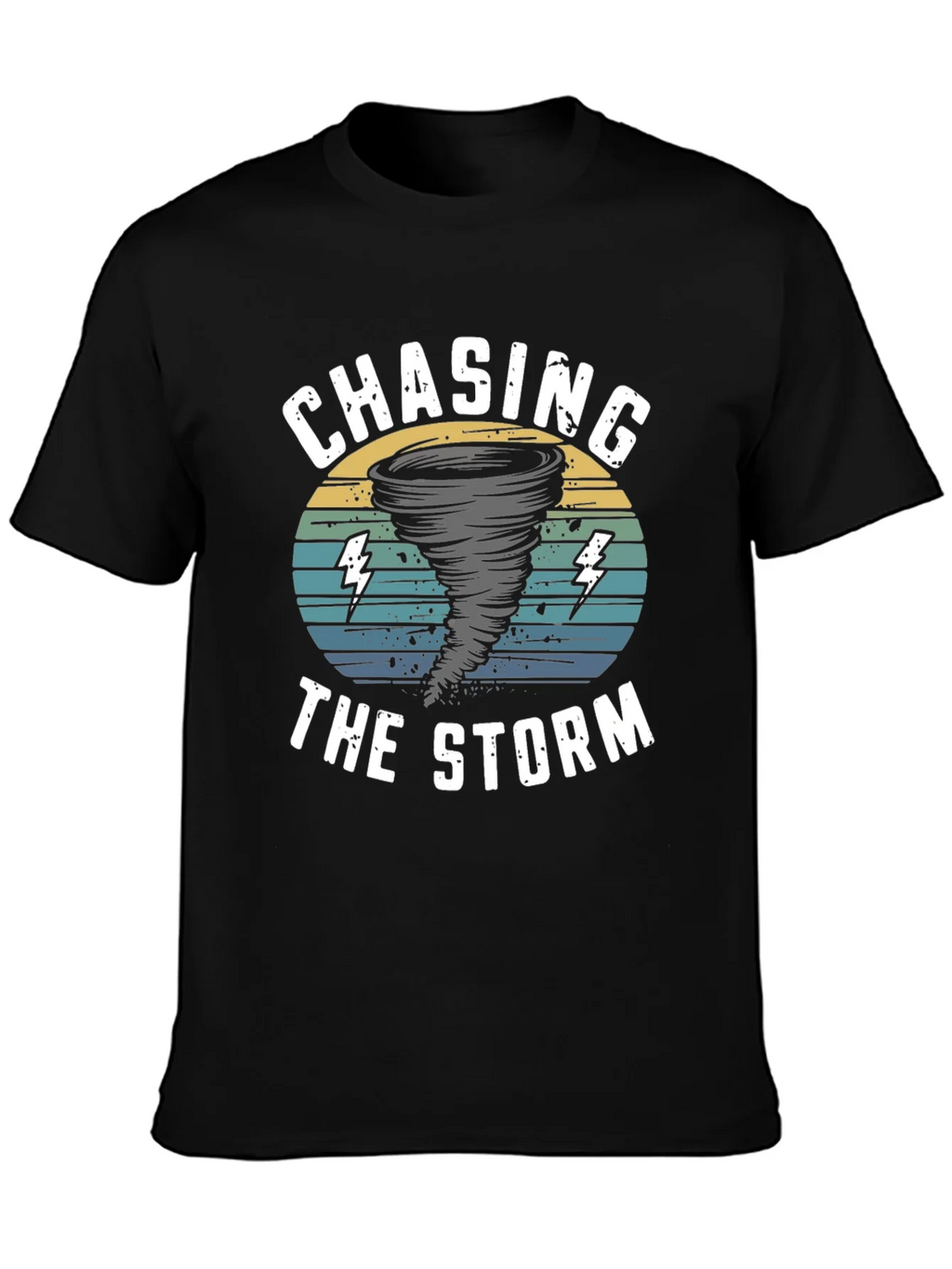 Chasing The Storm Black Graphic Tee product image 6
