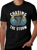 Chasing The Storm Black Graphic Tee product image 1