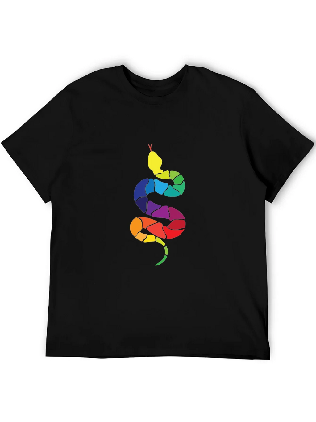 Rainbow Snake Graphic Tee - Mens Black T-Shirt product image 8