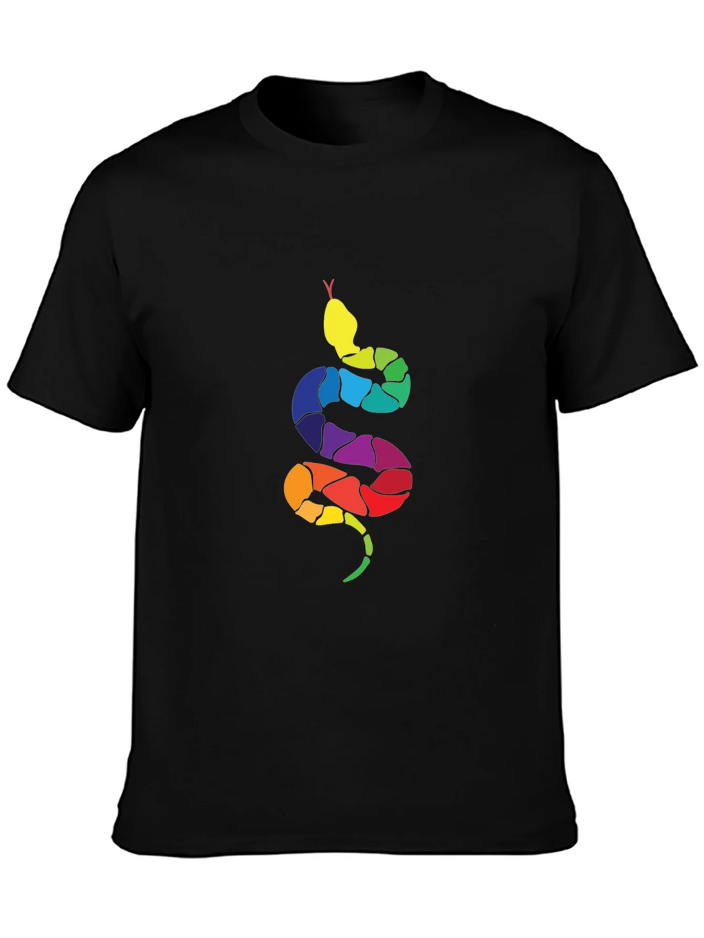 Rainbow Snake Graphic Tee - Mens Black T-Shirt product image 6