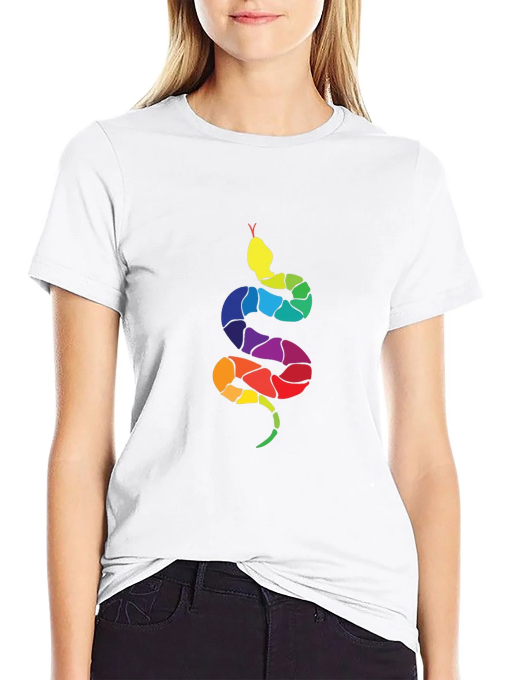 Rainbow Snake Graphic Tee - Mens Black T-Shirt product image 11