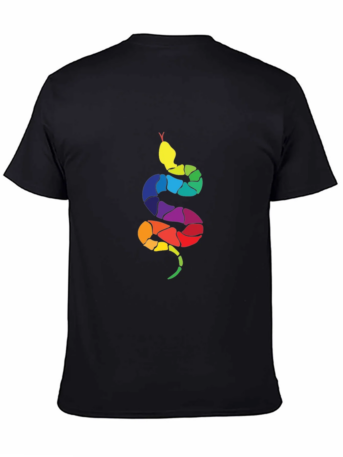 Rainbow Snake Graphic Tee - Mens Black T-Shirt product image 7
