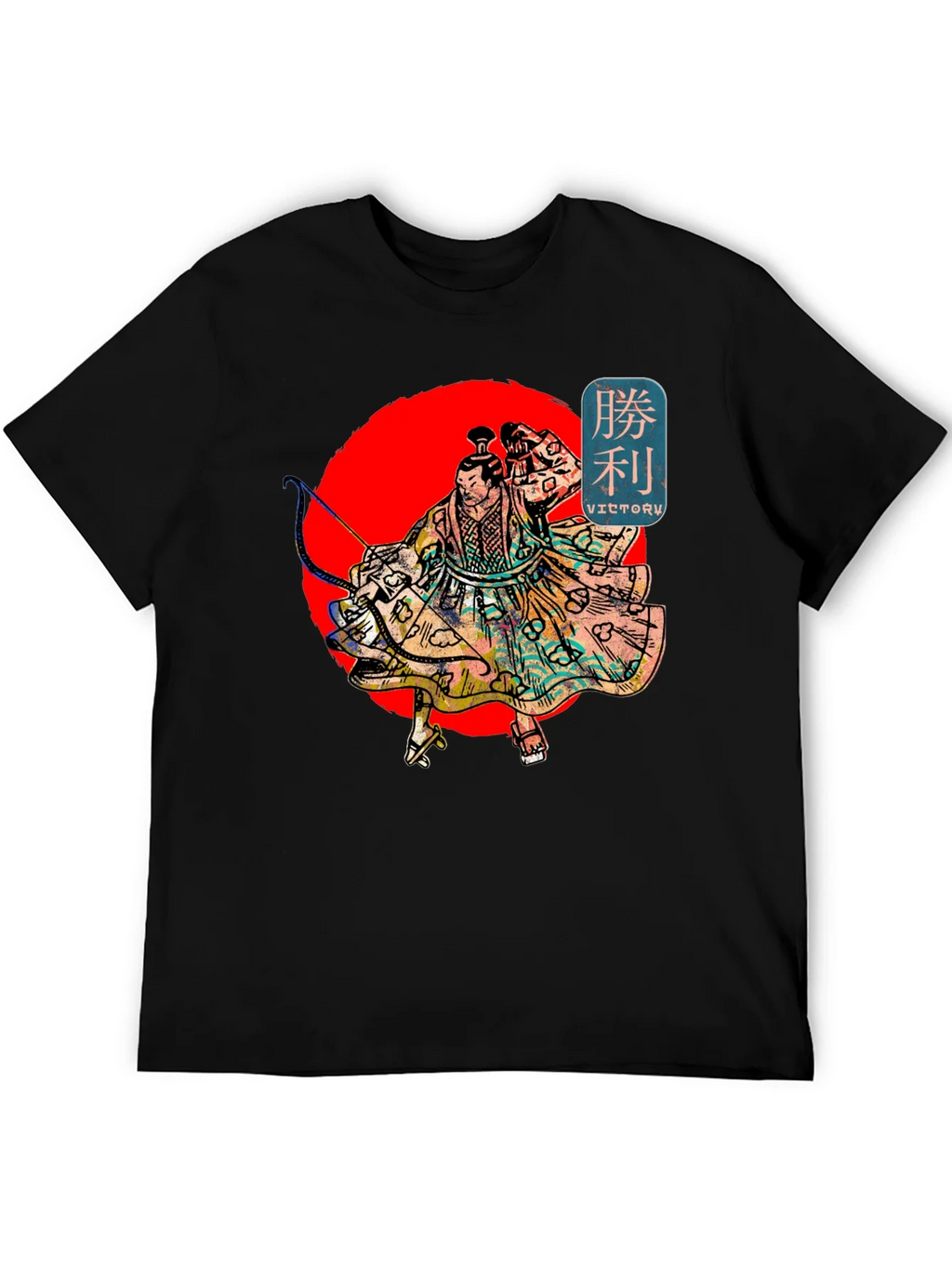 Victory Warrior Graphic T-Shirt - Black Cotton Tee product image 8