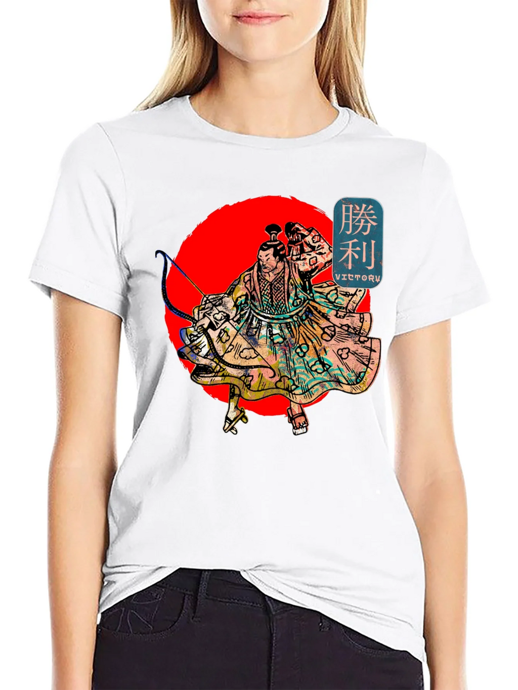 Victory Warrior Graphic T-Shirt - Black Cotton Tee product image 11