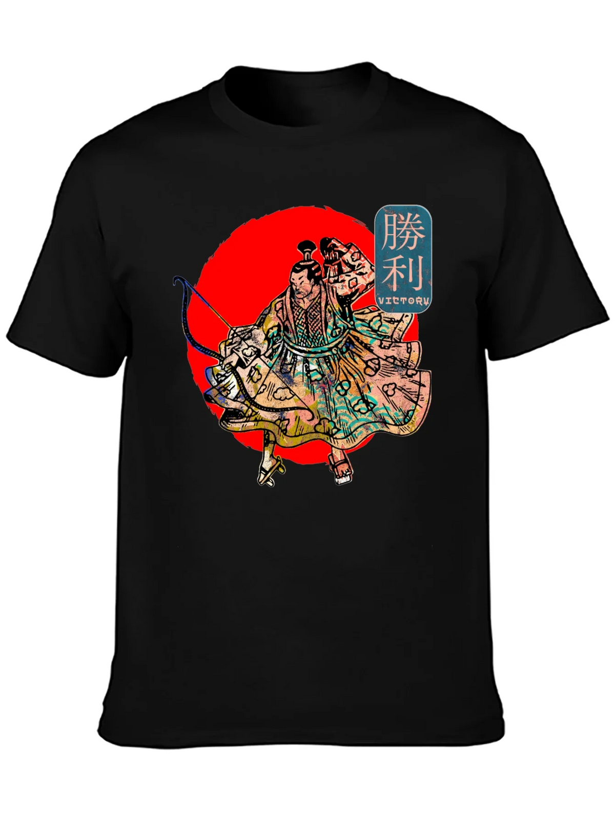 Victory Warrior Graphic T-Shirt - Black Cotton Tee product image 6