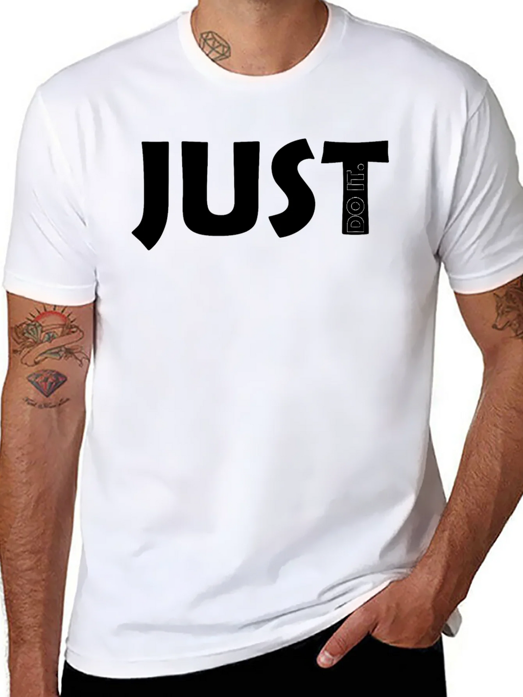 Just Do It Black T-Shirt product image 10