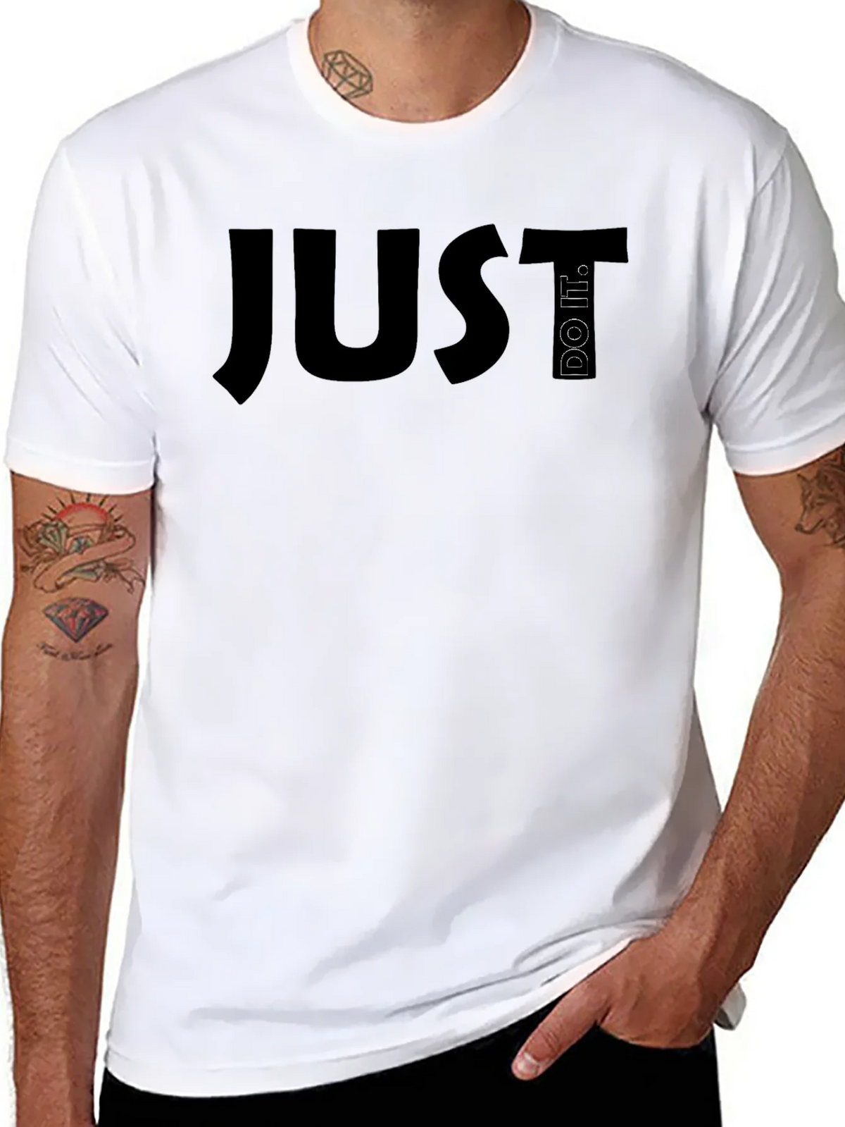 Just Do It Black T-Shirt product image 10