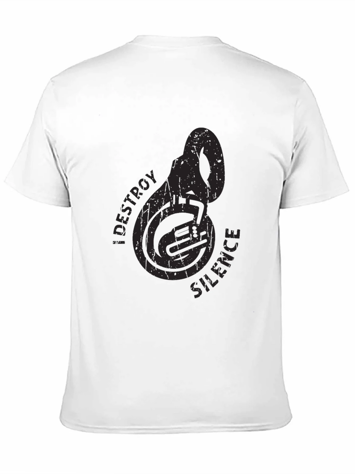 Destroy Silence Tuba Black T-Shirt product image 2