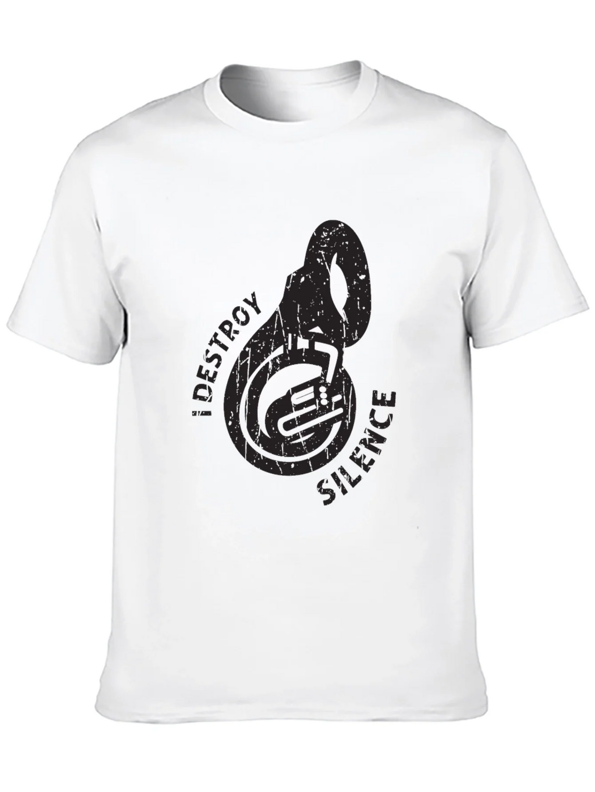Destroy Silence Tuba Black T-Shirt product image 12