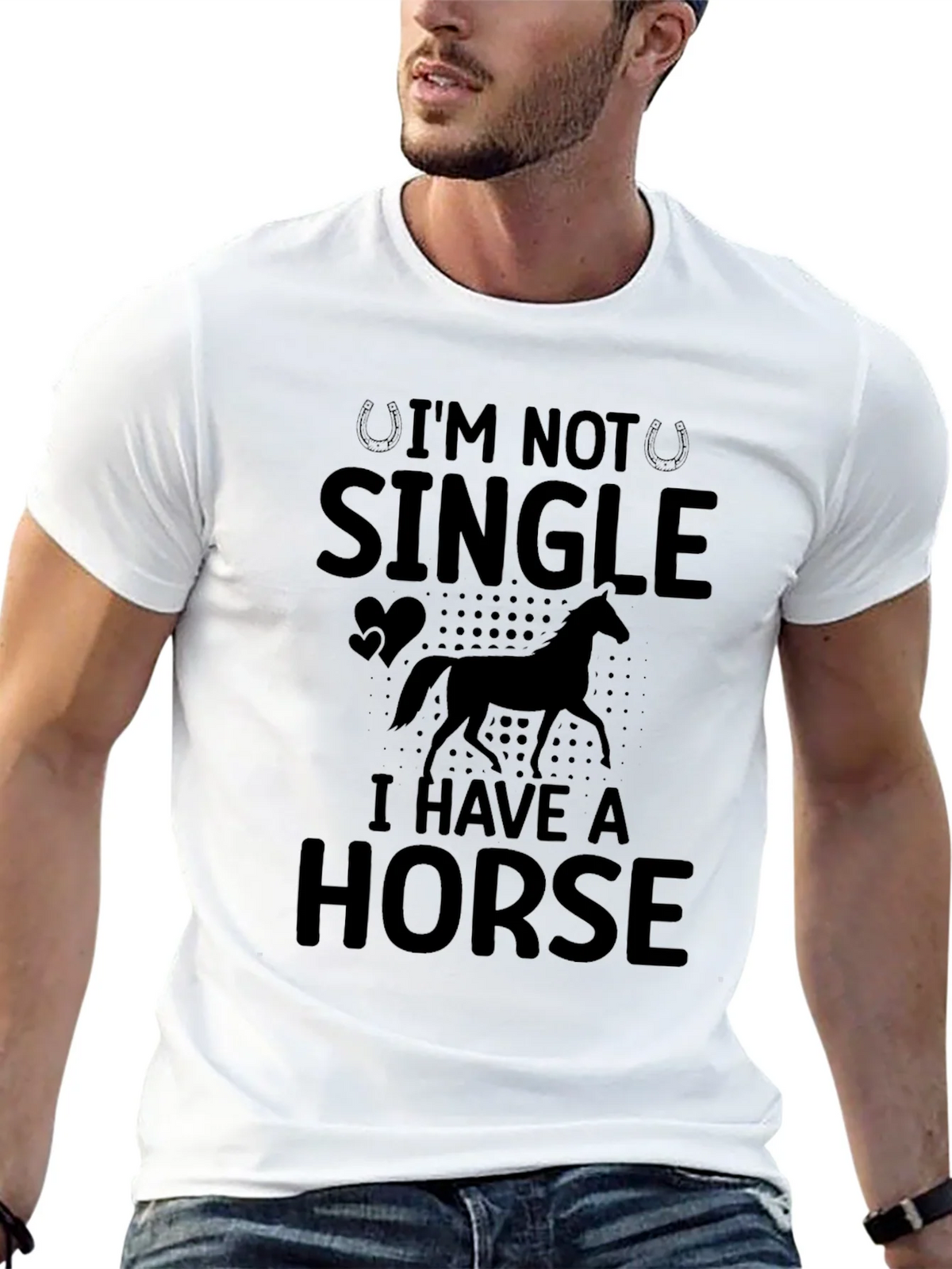 Im Not Single I Have A Horse T-Shirt product image 4