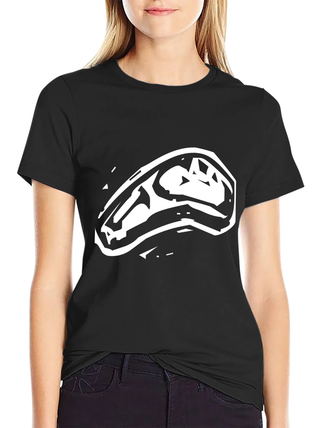 Dinosaur Skull Graphic Tee - Mens Black T-Shirt product image 5