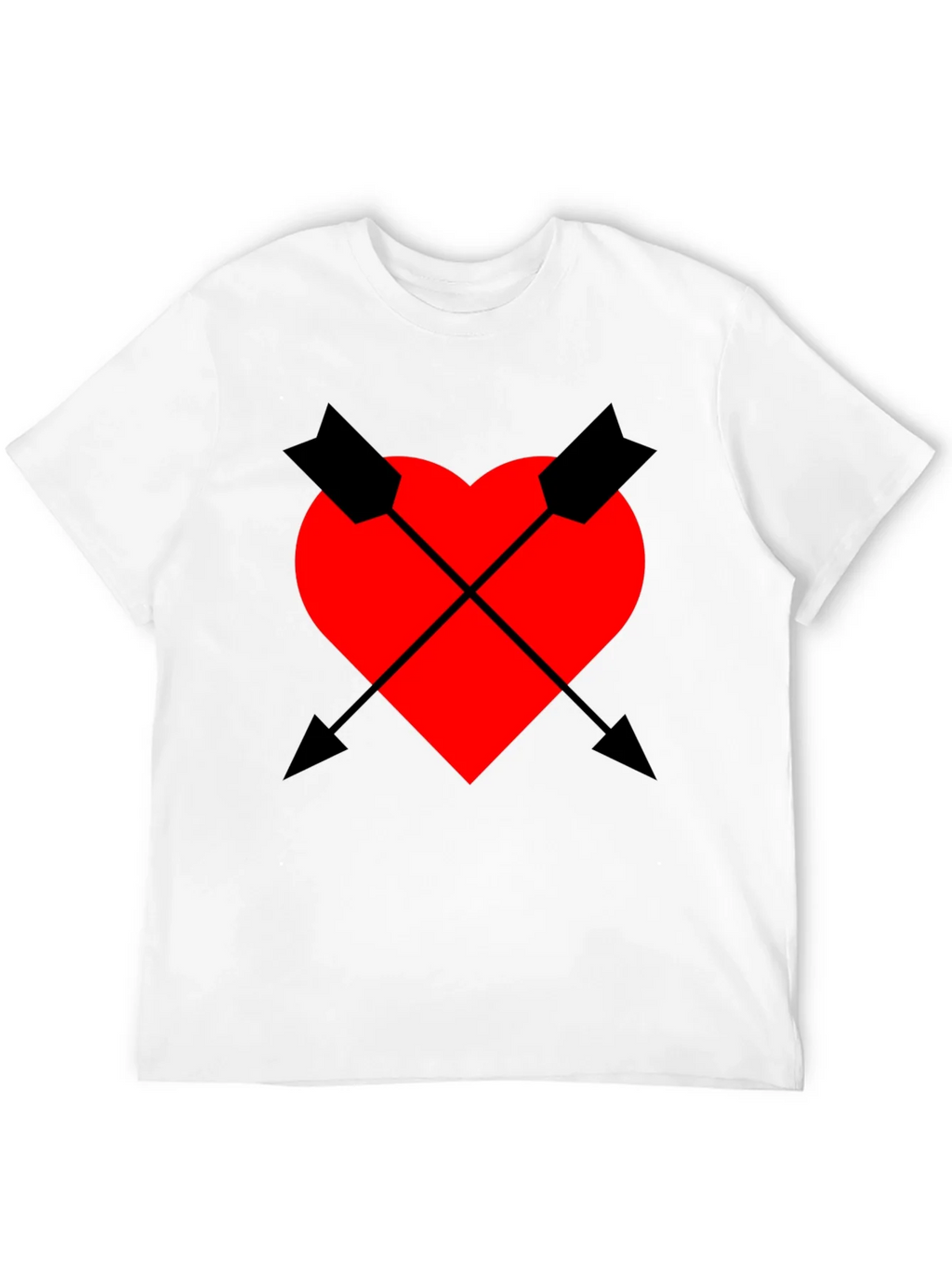 Heart & Arrow Graphic Tee - Black Casual Fit product image 3