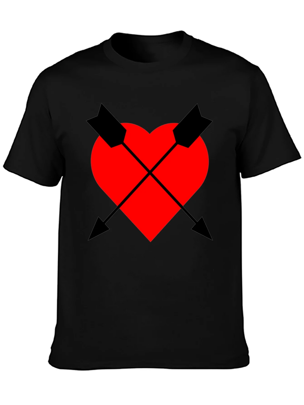 Heart & Arrow Graphic Tee - Black Casual Fit product image 6