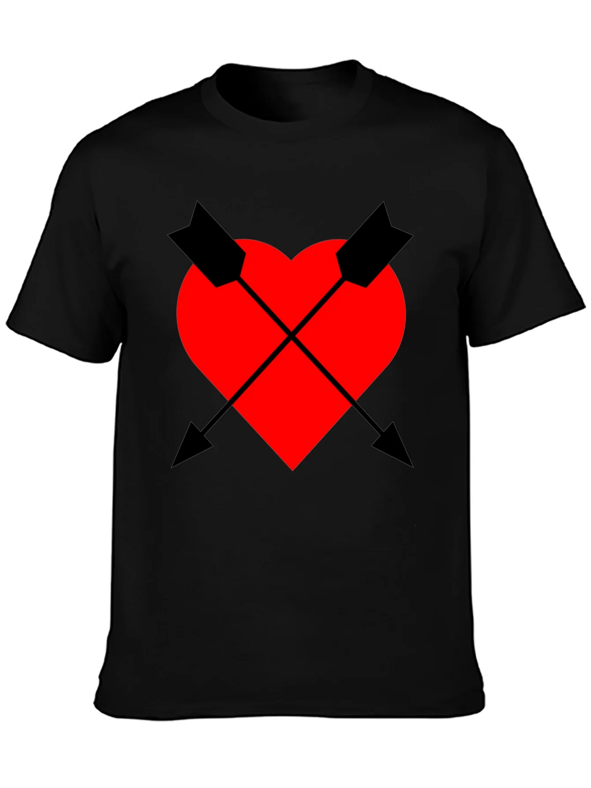 Heart & Arrow Graphic Tee - Black Casual Fit product image 6