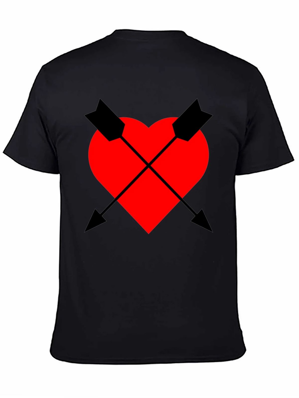 Heart & Arrow Graphic Tee - Black Casual Fit product image 7