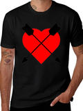Heart & Arrow Graphic Tee - Black Casual Fit product image 1