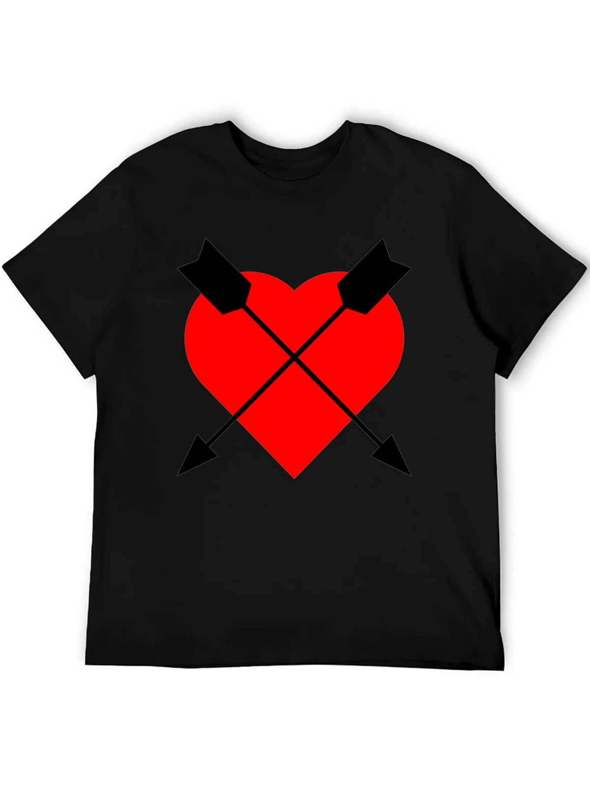 Heart & Arrow Graphic Tee - Black Casual Fit product image 8