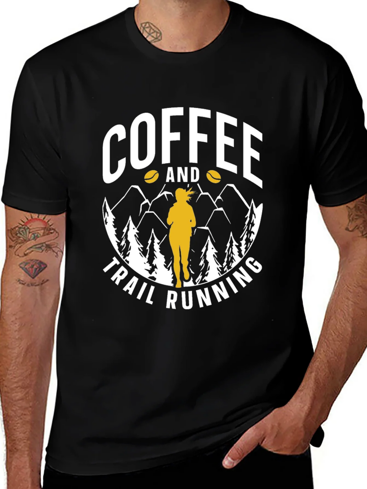 Coffee and Trail Running Graphic Tee product image 1