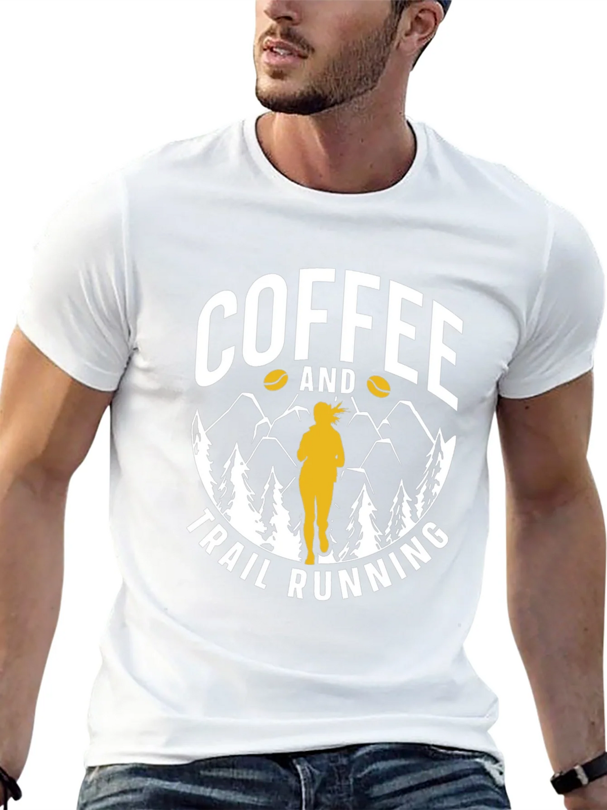 Coffee and Trail Running Graphic Tee product image 4