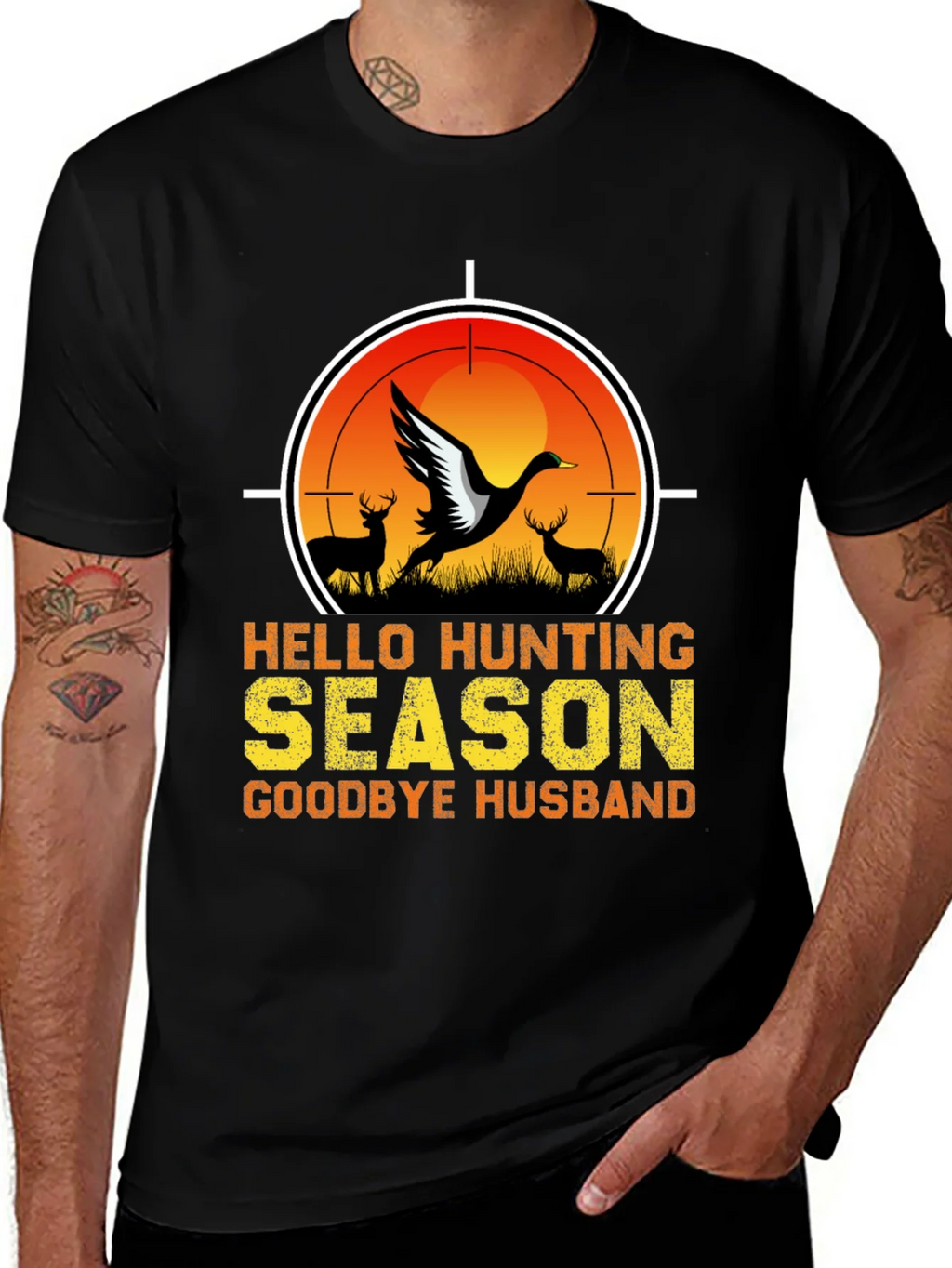 Hello Hunting Season T-Shirt - Goodbye Husband Tee product image 1