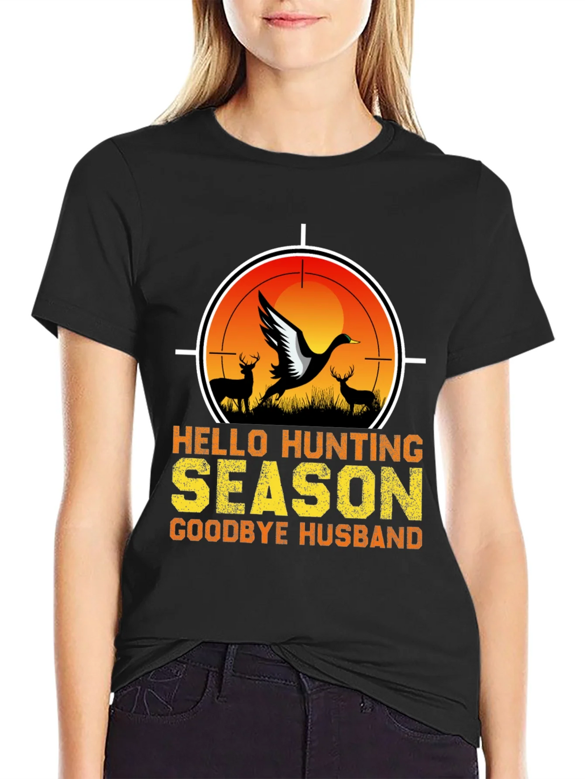 Hello Hunting Season T-Shirt - Goodbye Husband Tee product image 5