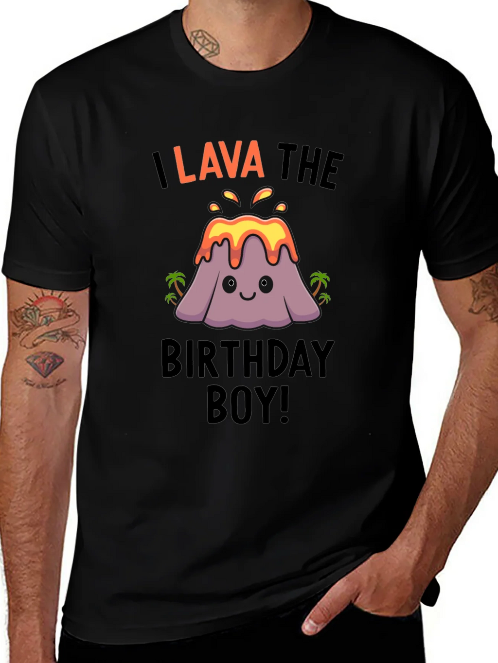 I Lava the Birthday Boy! Novelty Graphic Tee product image 1