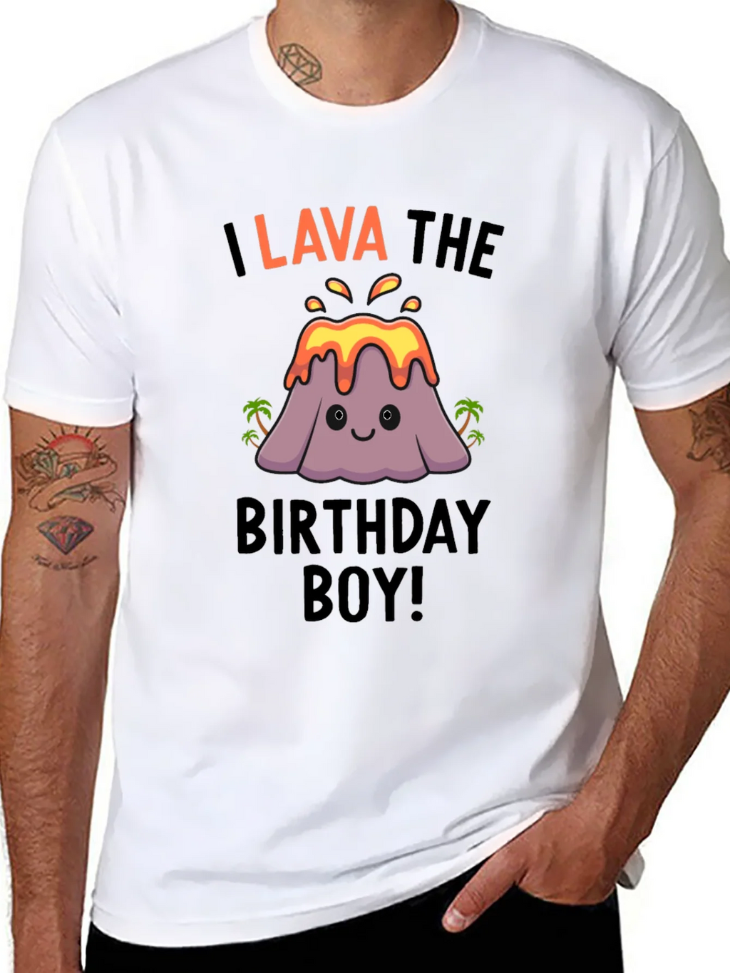I Lava the Birthday Boy! Novelty Graphic Tee product image 10