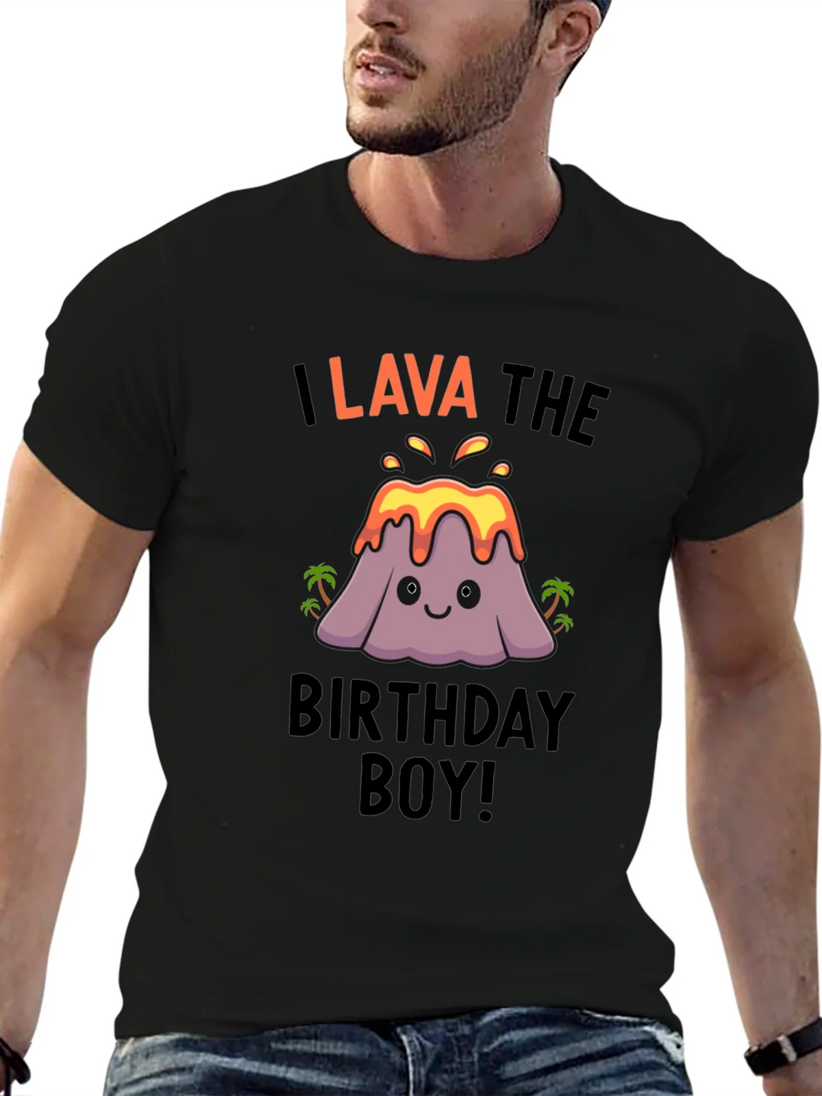 I Lava the Birthday Boy! Novelty Graphic Tee product image 9