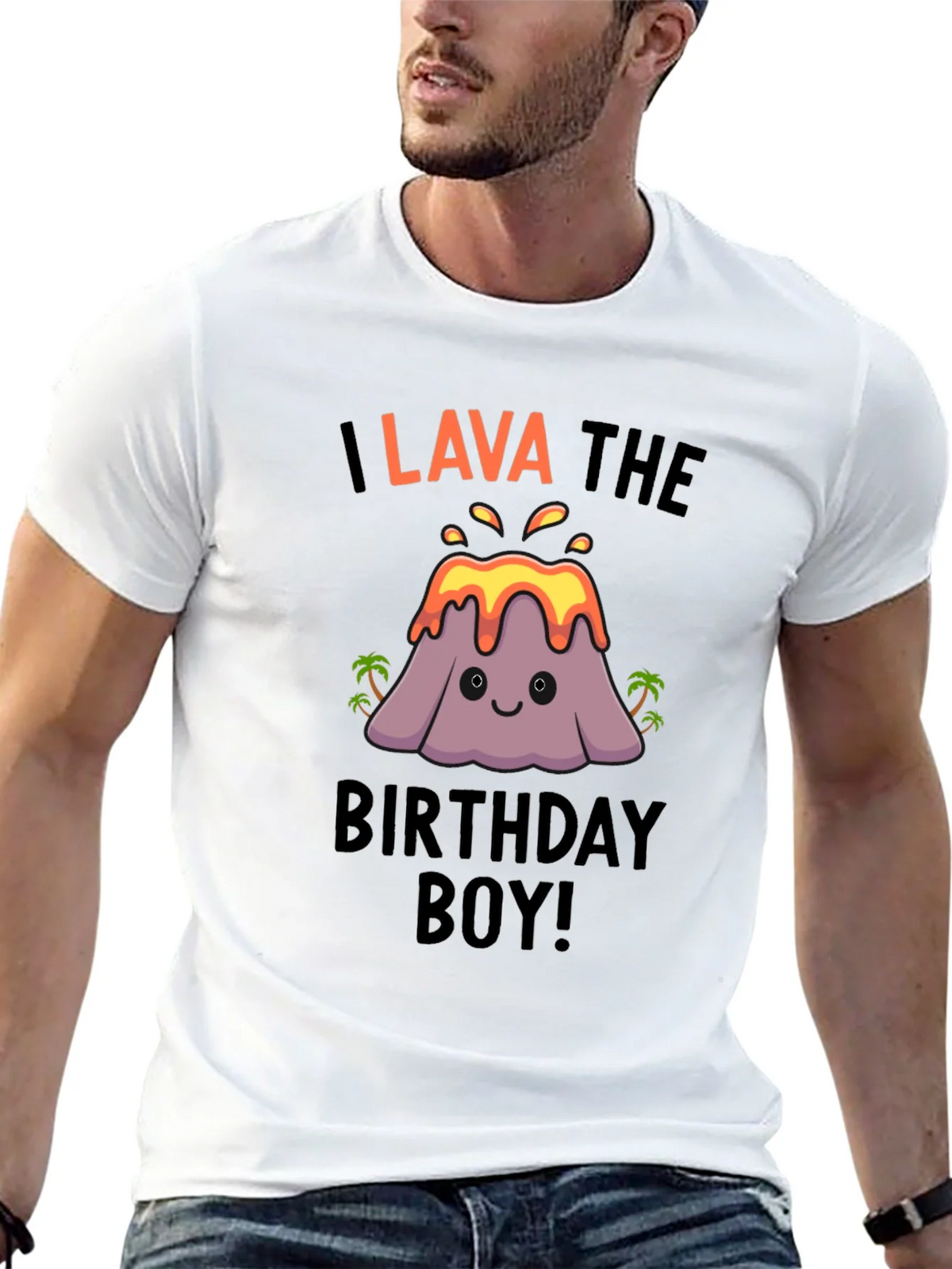 I Lava the Birthday Boy! Novelty Graphic Tee product image 4