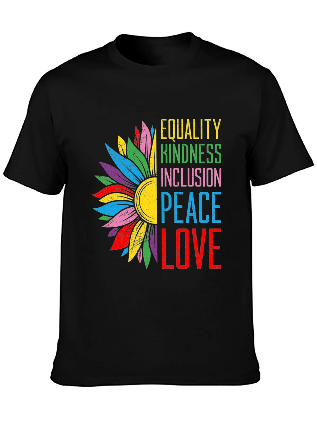 Equality Kindness Peace Love Graphic Tee product image 6