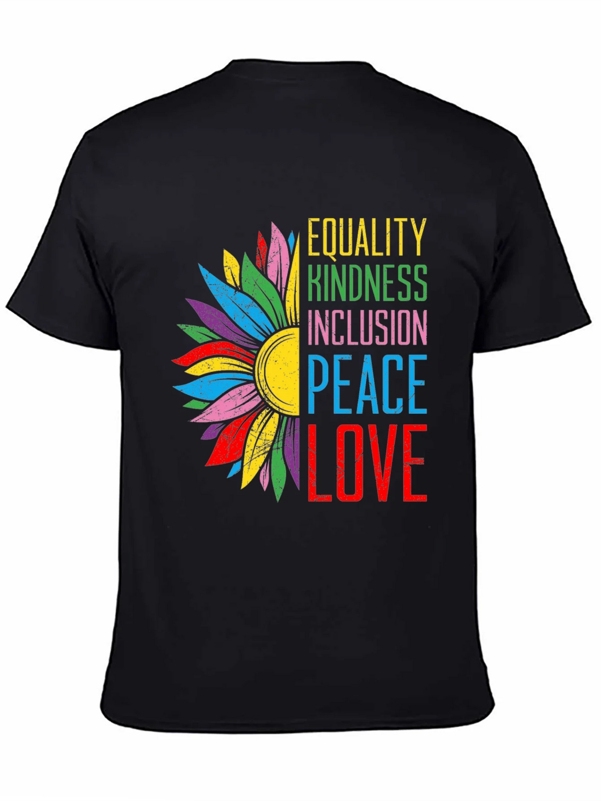 Equality Kindness Peace Love Graphic Tee product image 7
