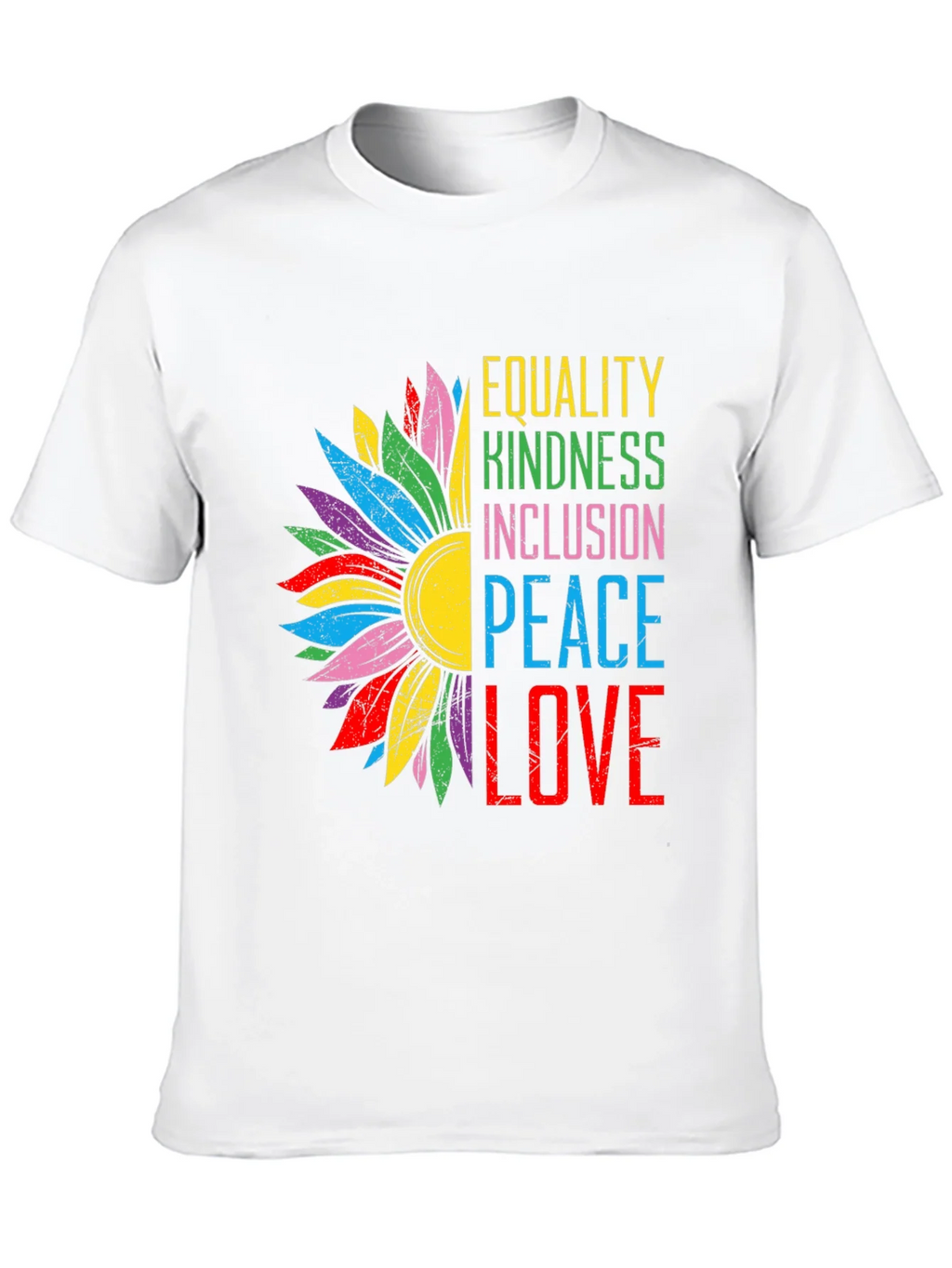 Equality Kindness Peace Love Graphic Tee product image 12