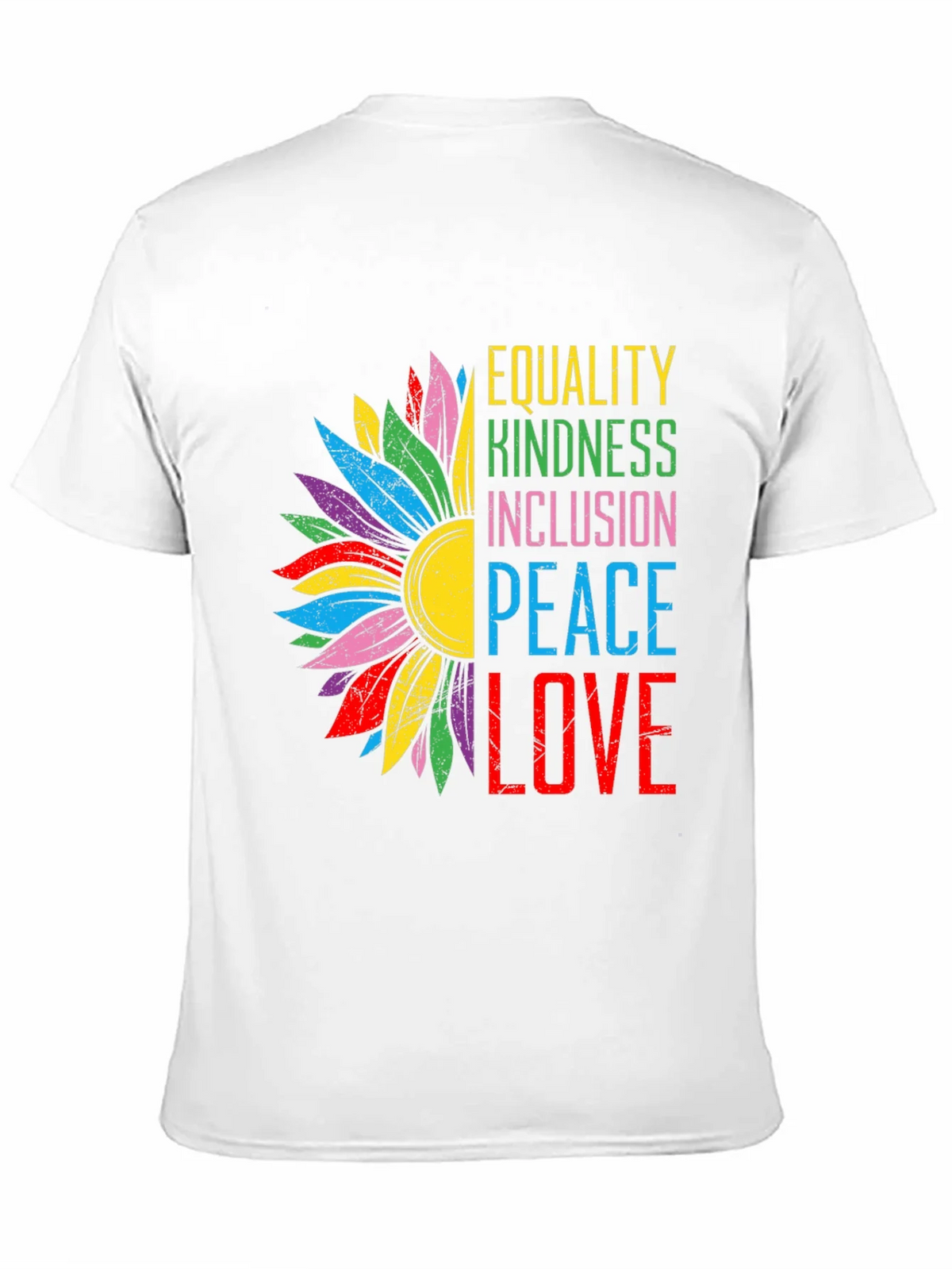 Equality Kindness Peace Love Graphic Tee product image 2
