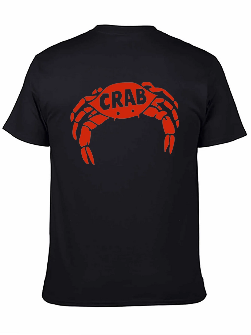 Crab Graphic Tee - Bold Red Design on Black product image 7