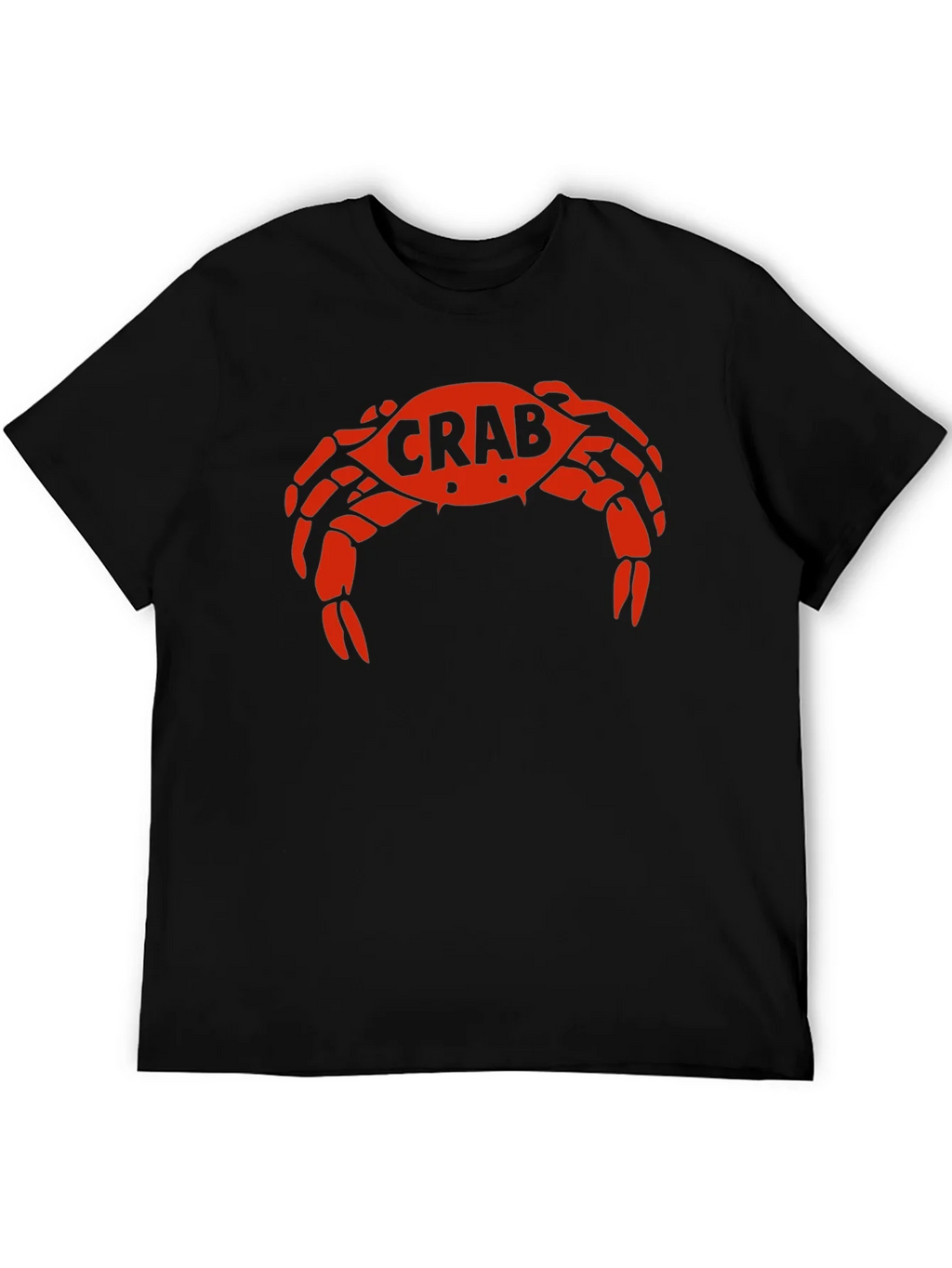 Crab Graphic Tee - Bold Red Design on Black product image 8