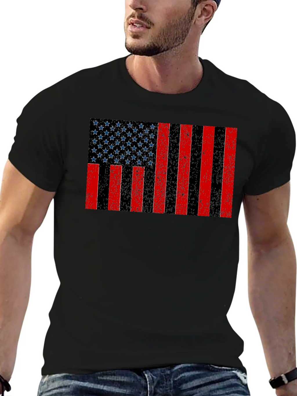 Vintage American Flag Graphic T-Shirt product image 9