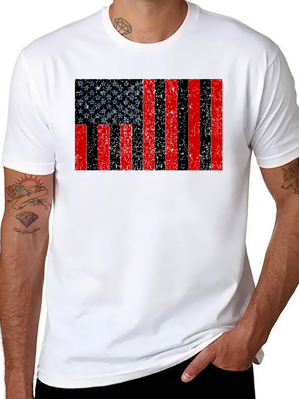 Vintage American Flag Graphic T-Shirt product image 10