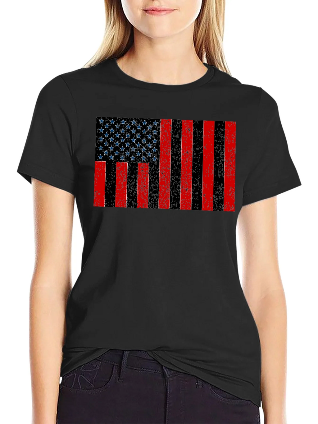 Vintage American Flag Graphic T-Shirt product image 5